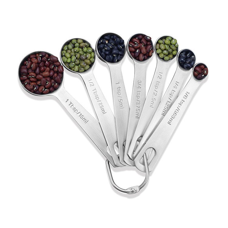 Measuring Spoons: U-Taste 18/8 Stainless Steel Measuring Spoons Set of 9 Piece: 1/16 tsp; 1/8 tsp; 1/4 tsp; 1/3 tsp; 1/2 tsp; 3/4 tsp; 1 tsp; 1 Measuring Spoons: U-Taste 18/8 Stainless Steel Measuring Spoons Set of 9 Piece: 1/16 tsp; 1/8 tsp; 1/4 tsp; 1/3 tsp; 1/2 tsp; 3/4 tsp; 1 tsp; 1
