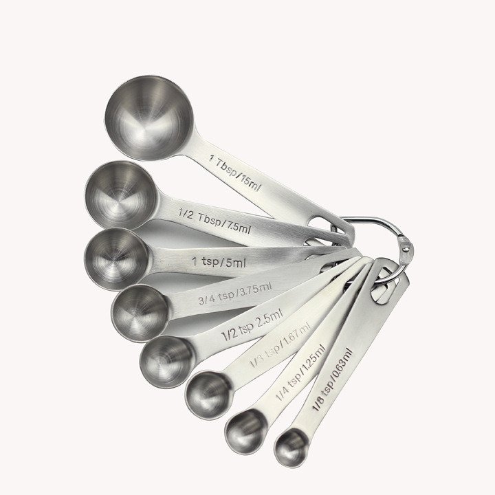 Measuring Spoons: U-Taste 18/8 Stainless Steel Measuring Spoons Set of 9 Piece: 1/16 tsp; 1/8 tsp; 1/4 tsp; 1/3 tsp; 1/2 tsp; 3/4 tsp; 1 tsp; 1 Measuring Spoons: U-Taste 18/8 Stainless Steel Measuring Spoons Set of 9 Piece: 1/16 tsp; 1/8 tsp; 1/4 tsp; 1/3 tsp; 1/2 tsp; 3/4 tsp; 1 tsp; 1